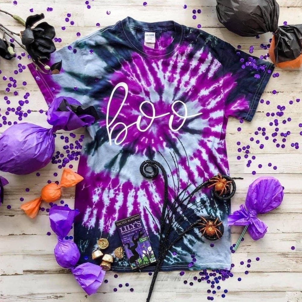 Boo Tie Dye Graphic Tee